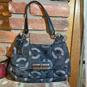 Coach Kristen Gray Optic Metallic convertible, shoulder bag